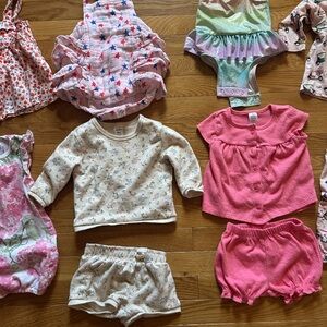 Pink and Cream Kids Clothing Set